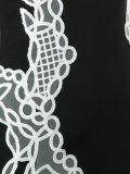 lace appliqué minidress