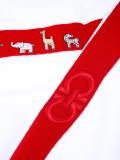 animal embroidered blanket