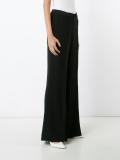 slit leg flared trousers 