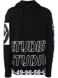logo print hoodie