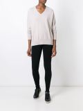 felted oversize v-neck sweater