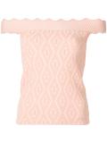 off-shoulders fitted blouse