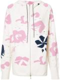 Moon Flower zipped hoodie