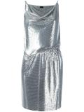 draped mini dress