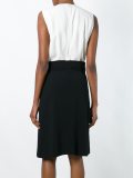 envelope neck mid dress
