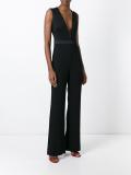 deep V-neck jumpsuit