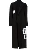 multi-print long coat
