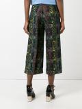 floral print cropped trousers 