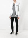 skull embellished bomber jacket
