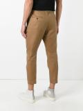 cropped front pocket trousers
