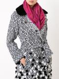 leafy vines print scarf