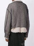 bicolour loose-fit jacket