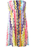 strapless zigzag dress 