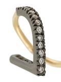 'Bela Noir' twirl diamond earring