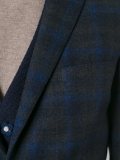 plaid single breasted blazer