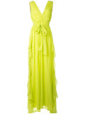 long length empire line dress