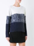 cable knit tonal jumper