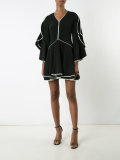 ruffled sleeve dress