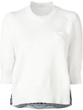 tribal lace embroidered jumper