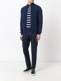 textured zip cardigan 