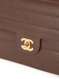 quilted double chain shoulder bag