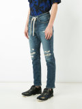 distressed slim-fit jeans 