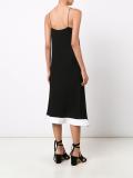 lateral slit flared dress