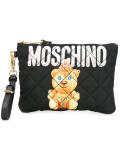 bear print clutch bag