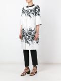 floral embroidery mid coat