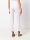 pleat detail cropped trousers