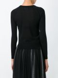 embellished neck jumper