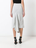 asymmetric drape skirt