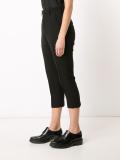 drop-crotch cropped trousers
