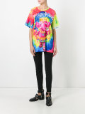crowned elephant tie-dye T-shirt