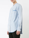 embroidered collar shirt