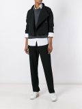 stripe appliqué trousers 