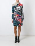 patterned knit dress