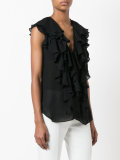 ruffled blouse