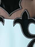 arabesque appliqué dress