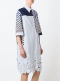 patchwork shirt dress