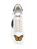 embroidered butterfly sneakers 