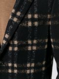 plaid single breasted blazer