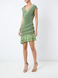 v neck knit dress
