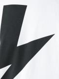 lightning bolt print T-shirt