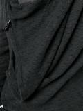 draped asymmetric sweatshirt