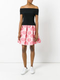floral pleated skirt