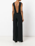 slit wide leg jumpsuit 