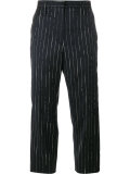 stripe cropped trousers 