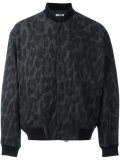 animalier print bomber jacket