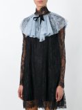 lace ruffled shoulder overlay